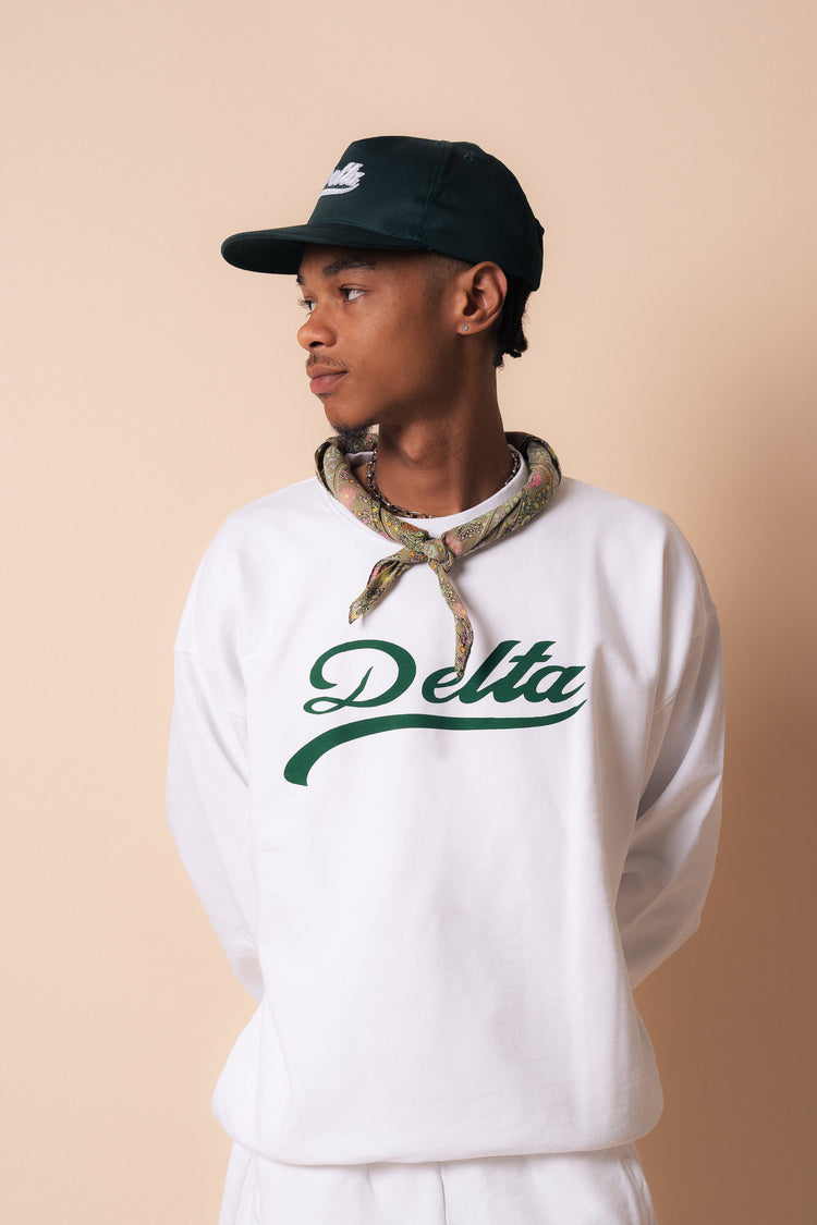 Ensemble American College Short/Crewneck Blanc